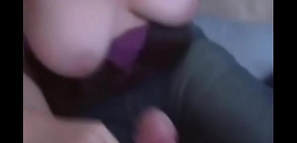  Amateur Pretty Eyed MILF Little Dick BJ And A Cumshot